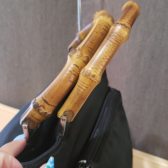 2️⃣0️⃣0️⃣Gucci bamboo 2way nylon handbag db - Picture 6 of 15